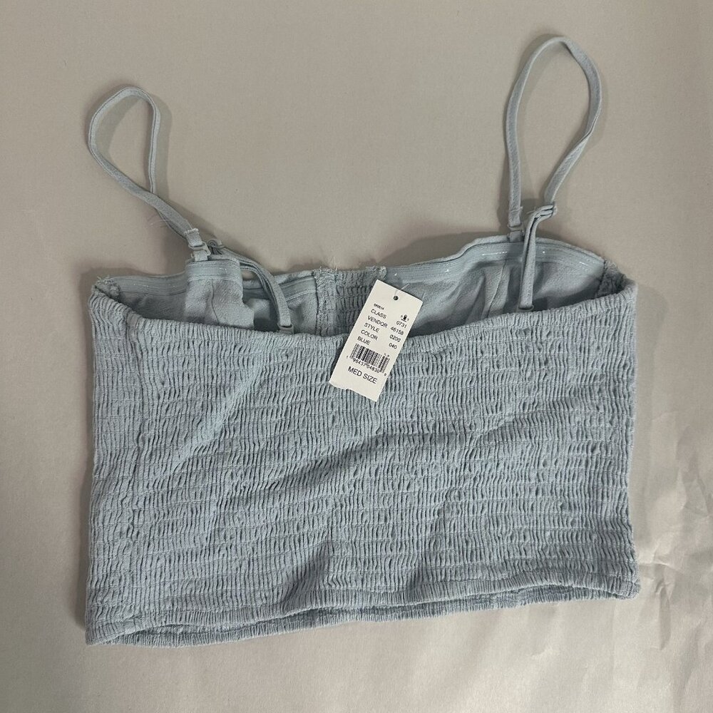 NWT Lot of 2 Babydoll Top Crop Women M Cotton‎ Blend Smocked Boho Peasant - Picture 7 of 11